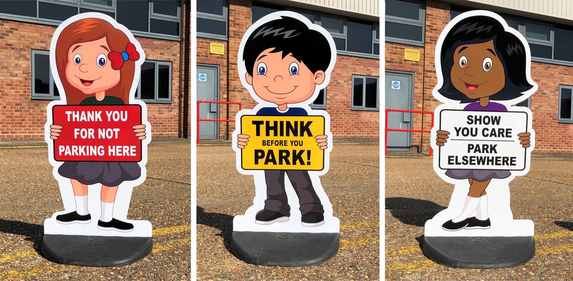 Child Friendly Cut-Out Pavement Signs